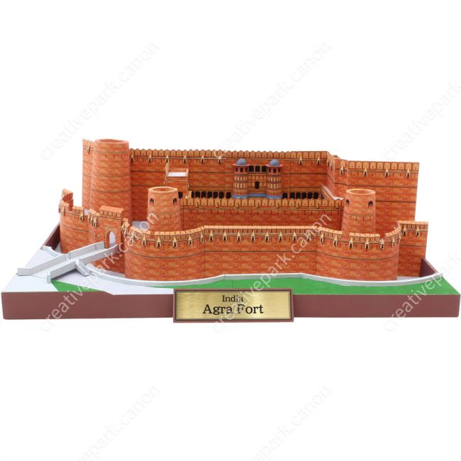 Форт Агра, Индия paper model