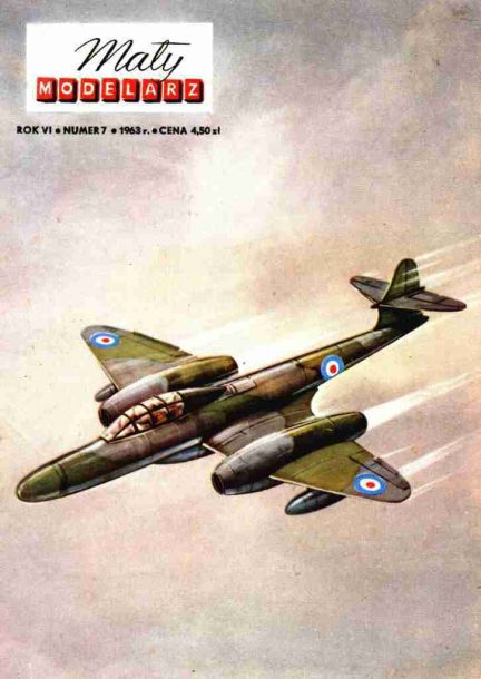 Maly Modelarz - 7/1963 - Истребитель Gloster Meteor magazine