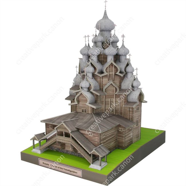 Церковь Преображения Господня, Россия paper model