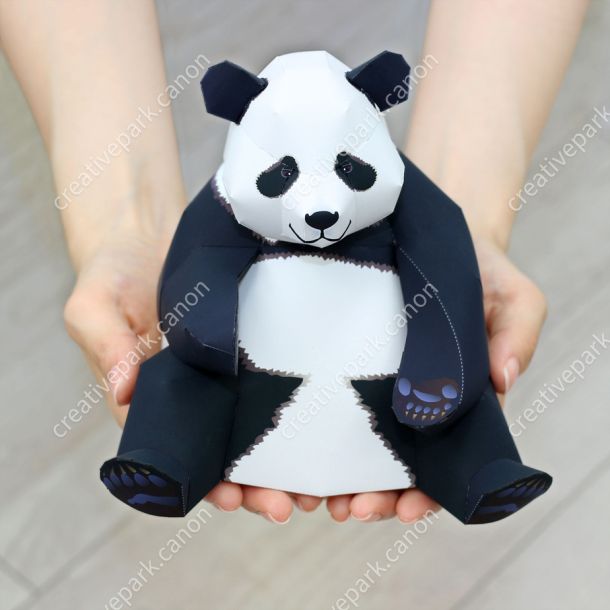 Большая панда: большая версия paper model