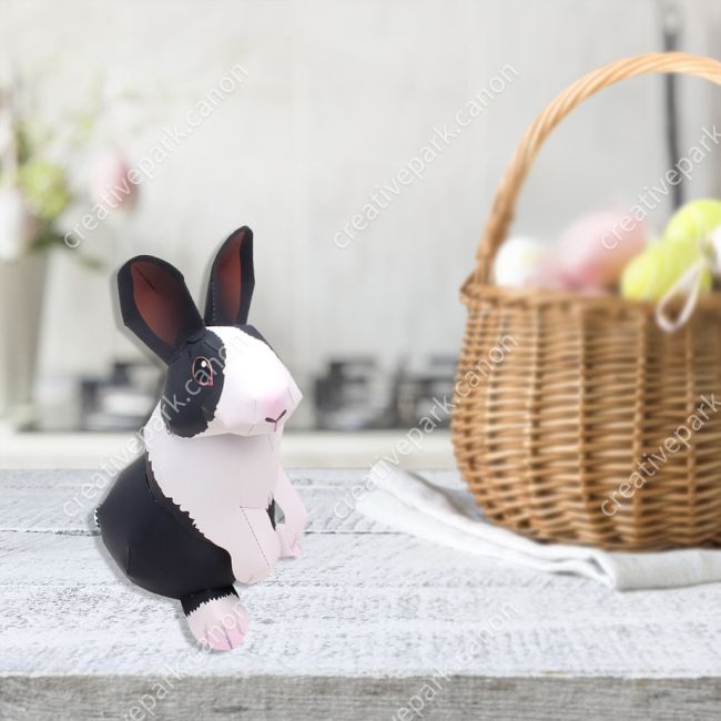 Голландский кролик paper model