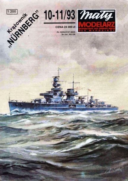 Maly Modelarz - 10-11/1993 - Крейсер Nurnberg (1934) magazine