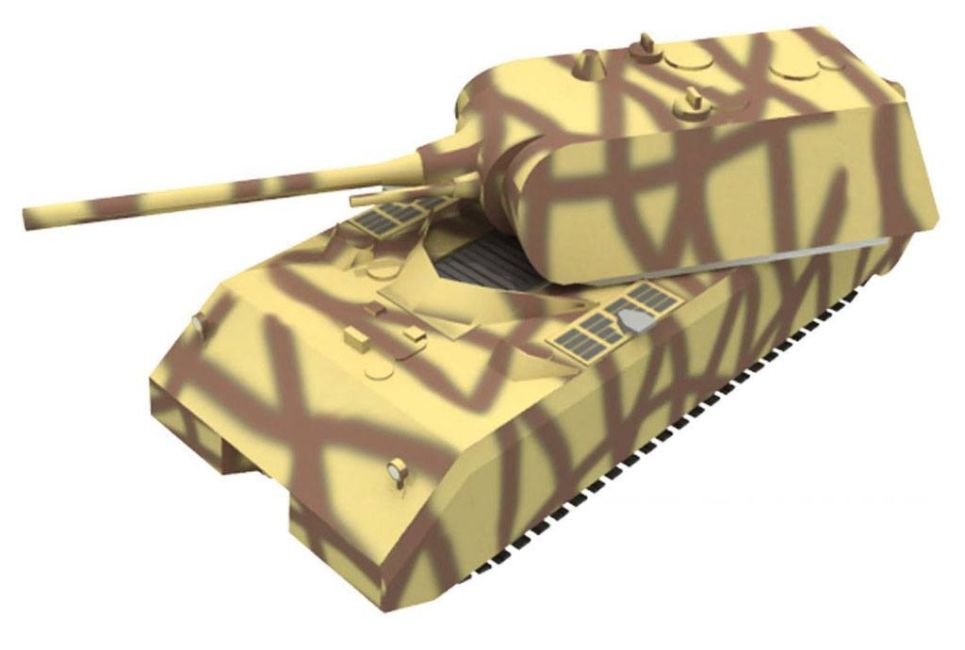 Танк Маус paper model
