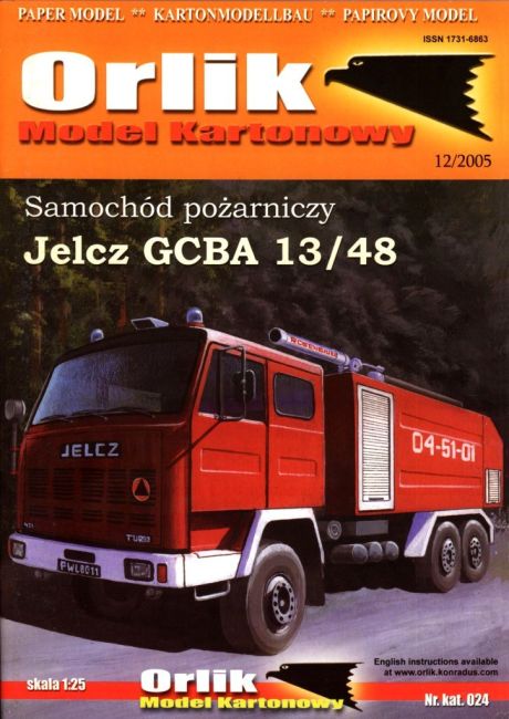 Orlik - 024 - Пожарный автомобиль Jelcz GCBA 13/48 magazine