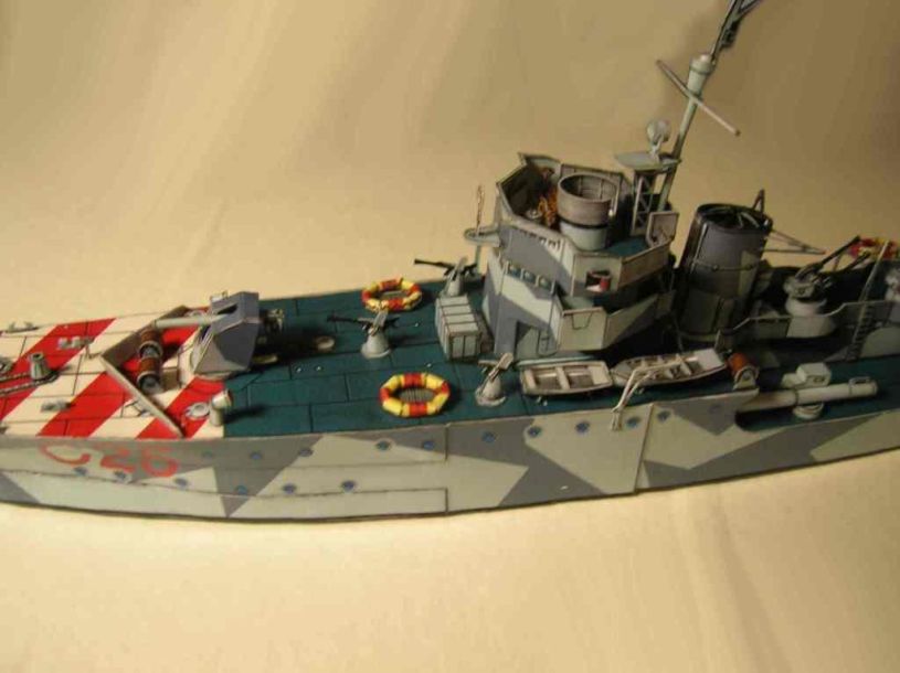 Корвет Ape (1943) paper model