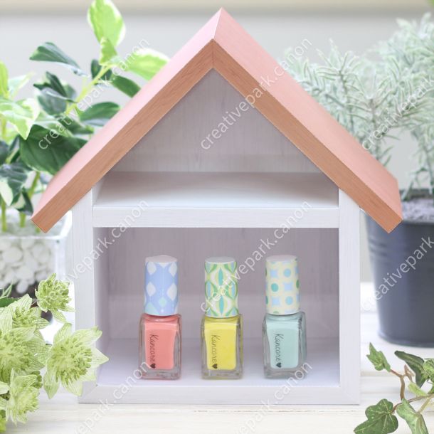Полка в форме домика paper model