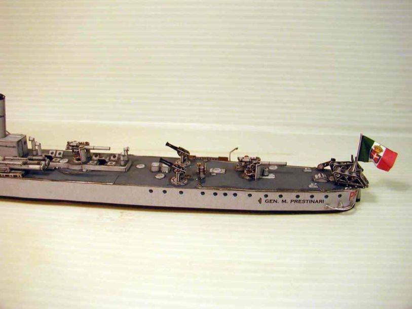 Крейсер Generale Marcello Prestinari paper model