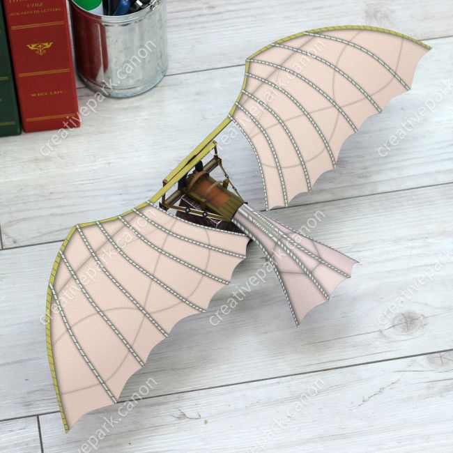 Планёр Леонардо да Винчи paper model