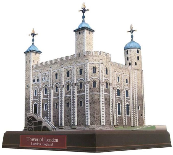 Лондонский Тауэр, Англия paper model