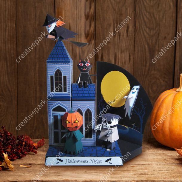 Ночь Хэллоуина paper model