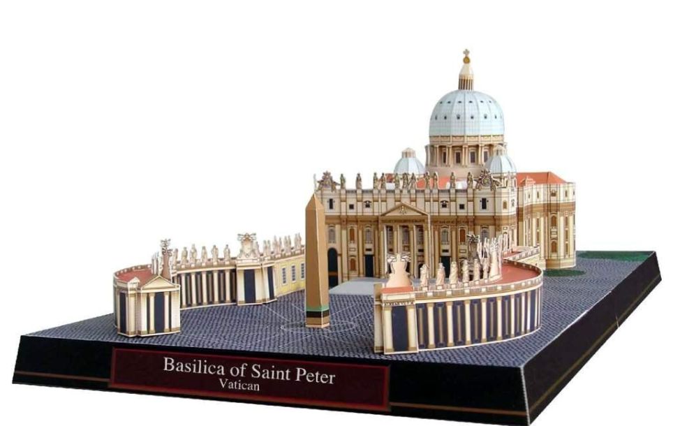 Собор Святого Петра, Ватикан paper model
