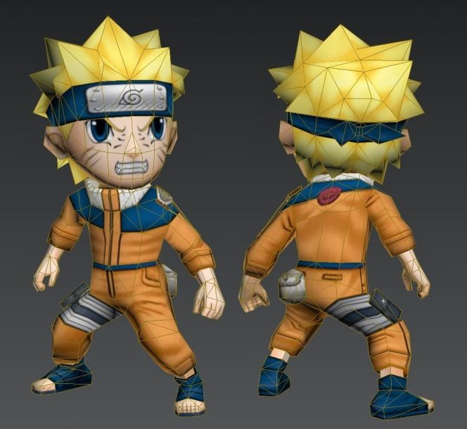 Наруто Узумаки (Наруто) paper model