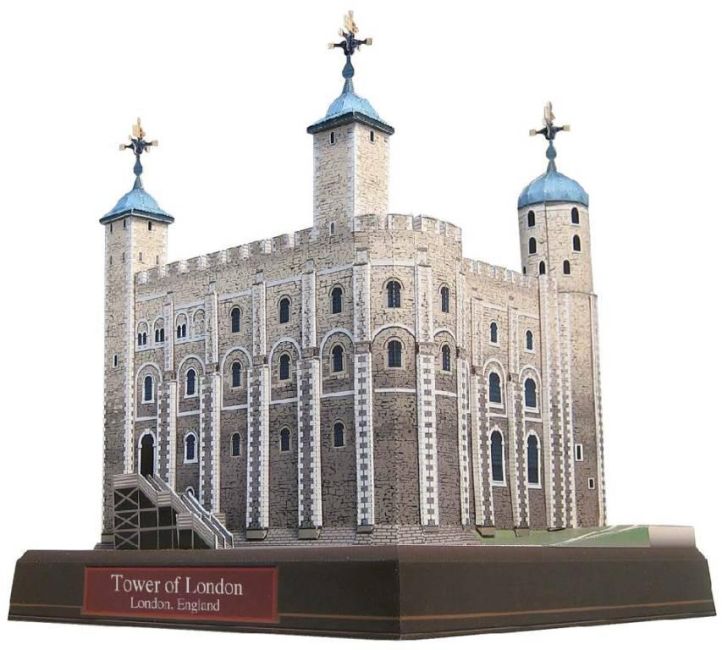 Лондонский Тауэр, Англия paper model