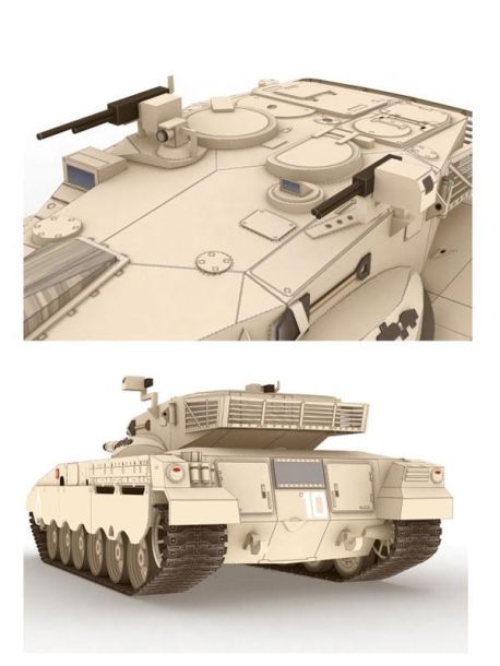 Танк Меркава Mk.2 paper model