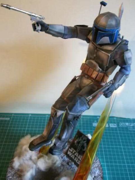 Наемник Джанго Фетт (Звездные войны) paper model