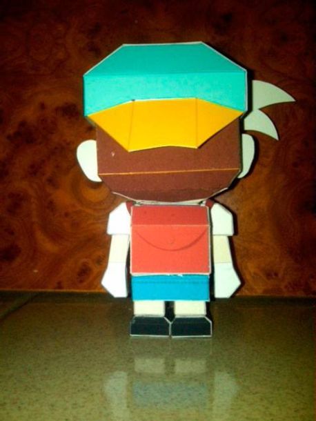 Главный герой Harvest Moon: Back to Nature paper model