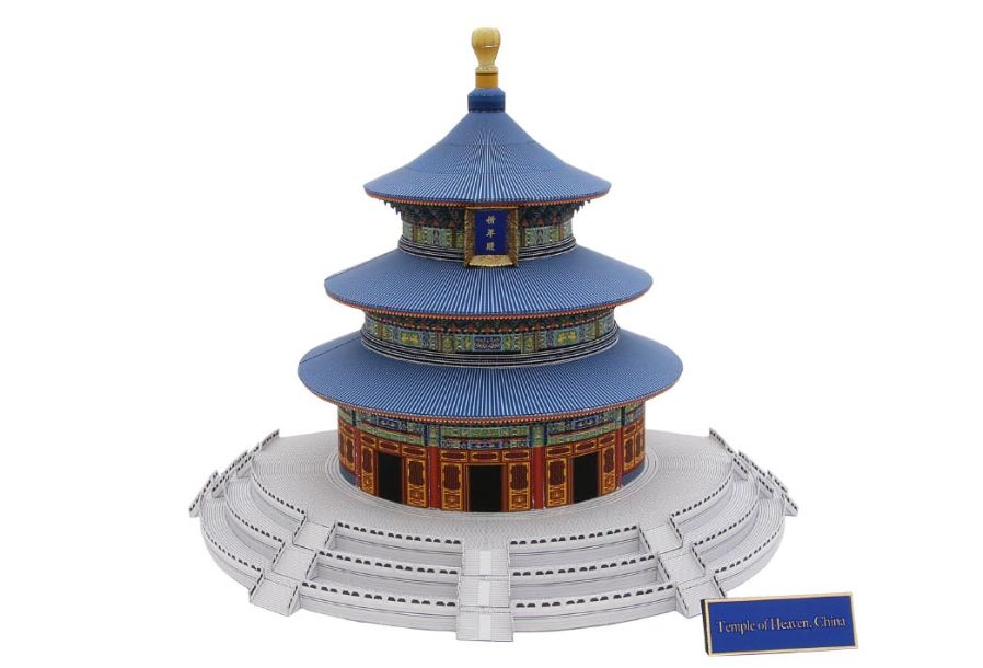 Храм Неба, Китай paper model