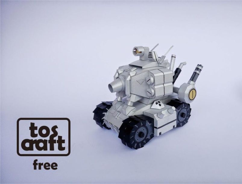 Танк Metal Slug (Metal Slug: Super Vehicle-001) paper model