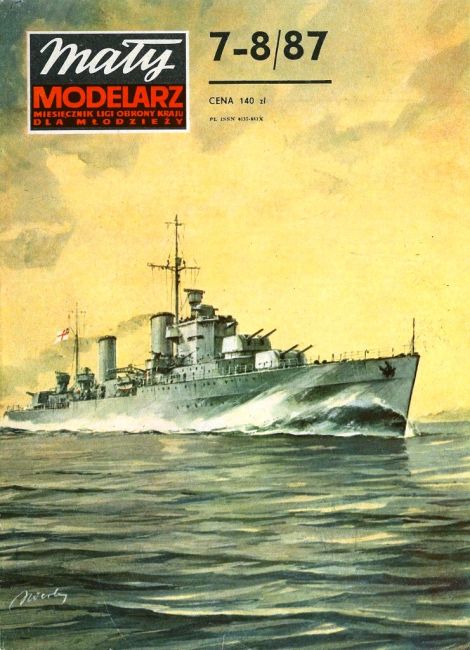 Maly Modelarz - 7-8/1987 - Крейсер HMS Penelope magazine
