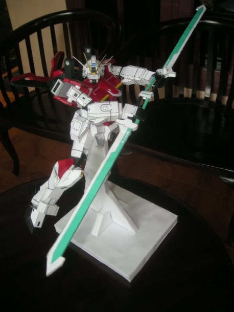Робот ZGMF-X56S/β Sword Impulse Gundam (Gundam) paper model