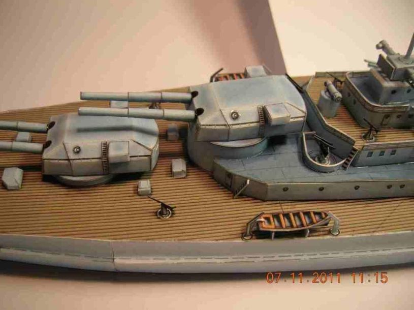 Линкор Бисмарк paper model