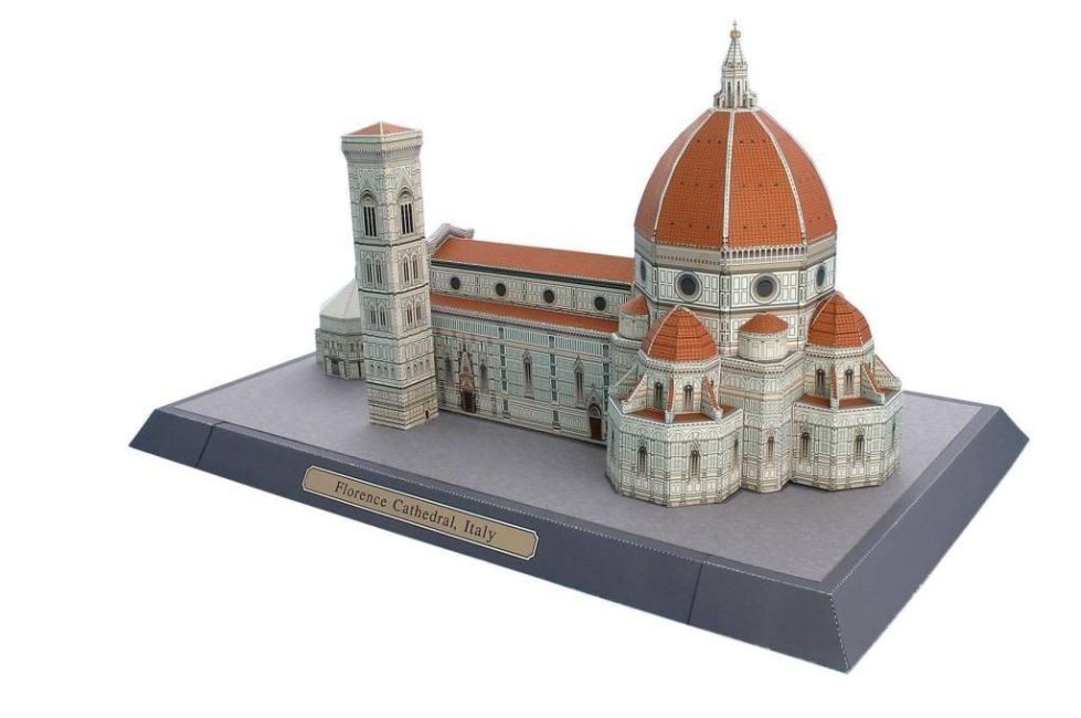 Собор Санта-Мария-дель-Фьоре, Италия paper model