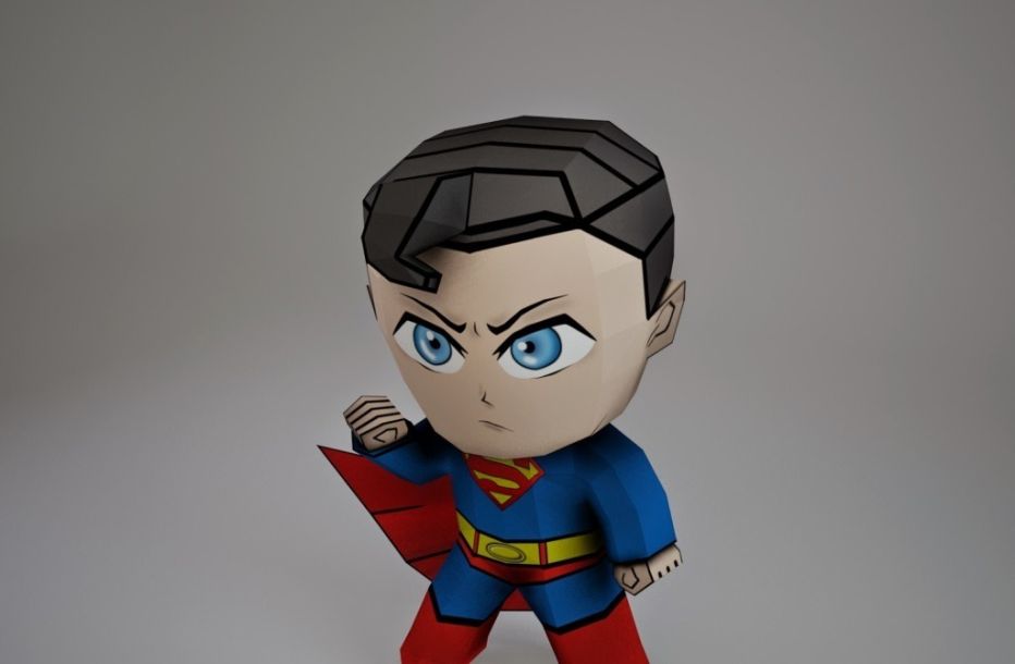 Супермен paper model
