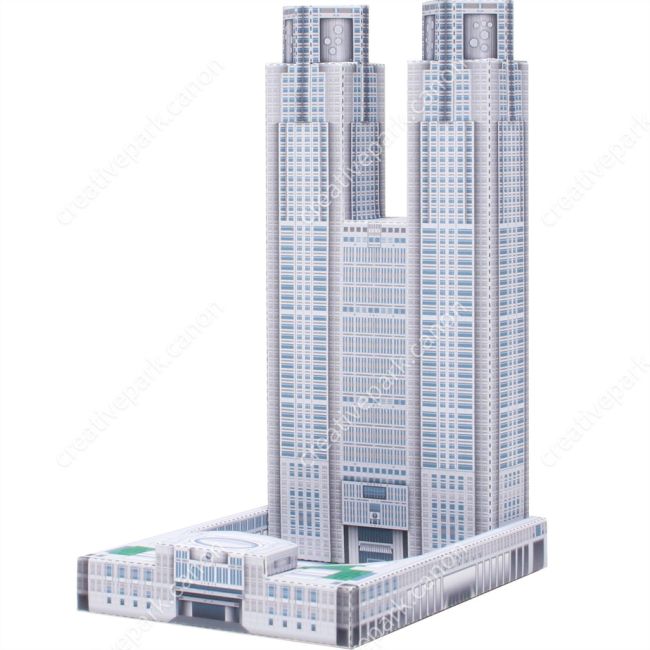 Токийское столичное правительственное здание, Япония, мини-версия paper model