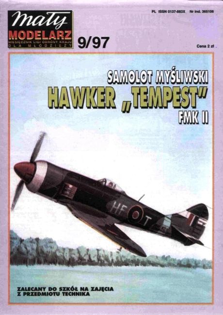 Maly Modelarz - 9/1997 - Истребитель Hawker Tempest Mk.II magazine