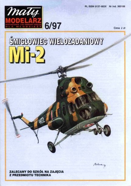 Maly Modelarz - 6/1997 - Вертолет Ми-2 magazine
