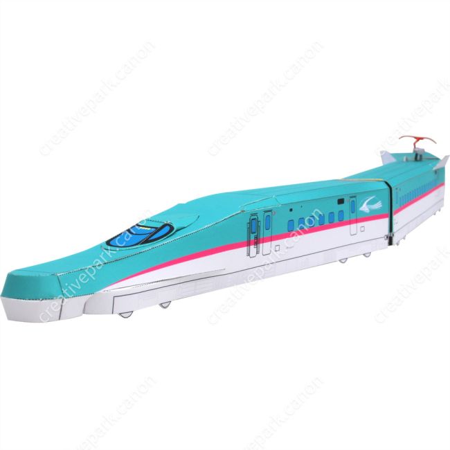 Поезд Синкансэн серии E5 Хаябуса, мини-версия paper model