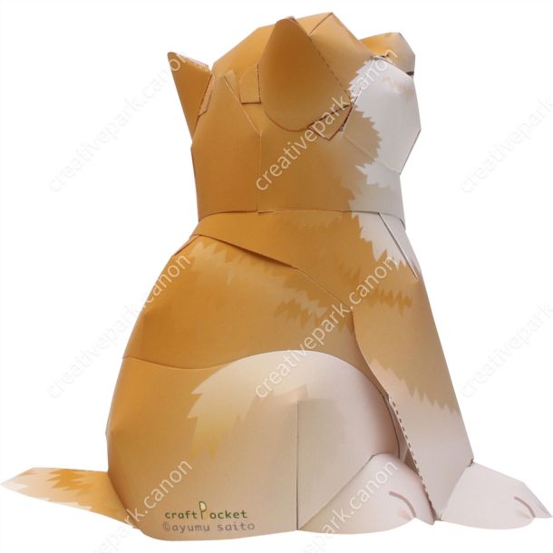 Сиба-ину paper model
