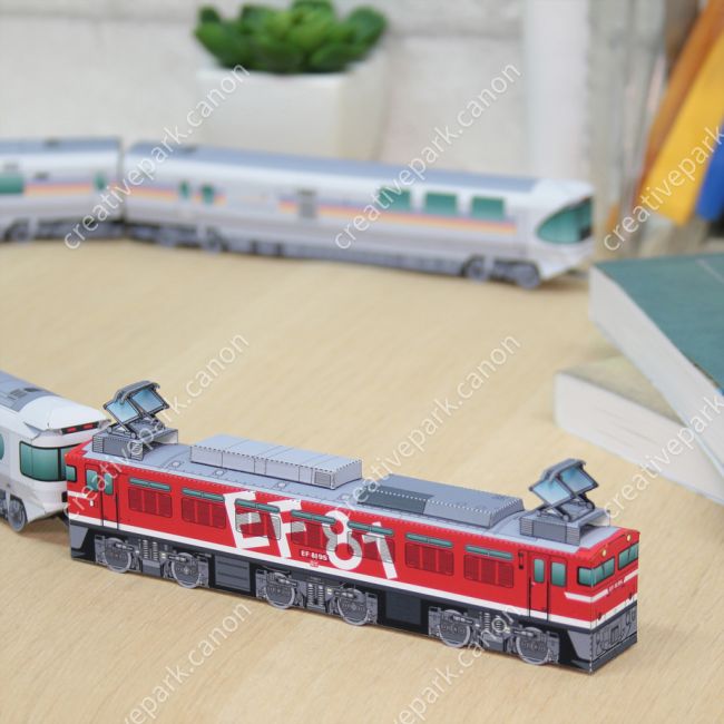 Электровоз EF81 95, мини-версия paper model