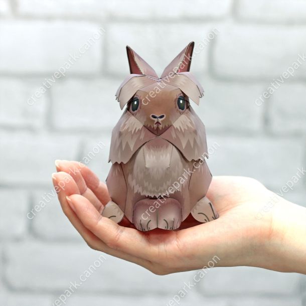 Львиноголовый кролик paper model