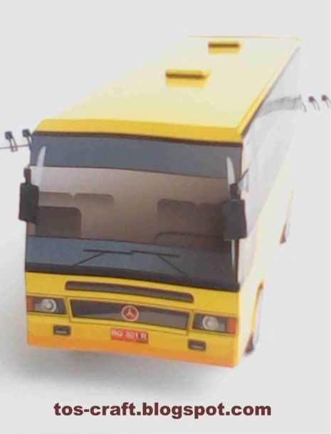 Университетский автобус paper model