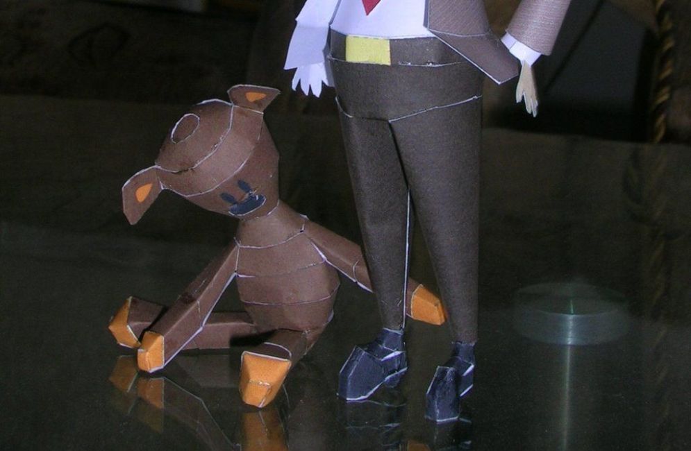 Плюшевый мишка Тедди (Мистер Бин) paper model