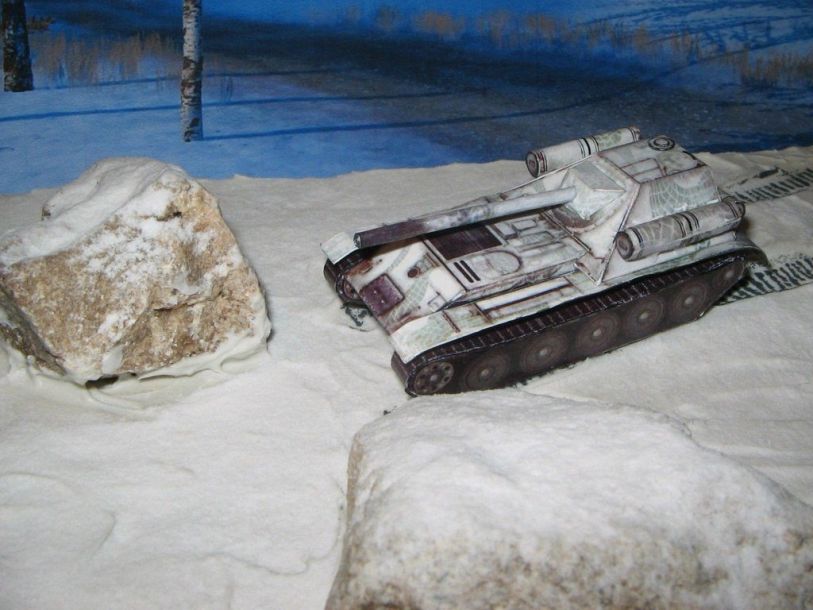 Самоходная установка СУ-101 paper model