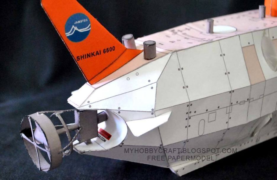 Подводный аппарат Shinkai 6500 paper model