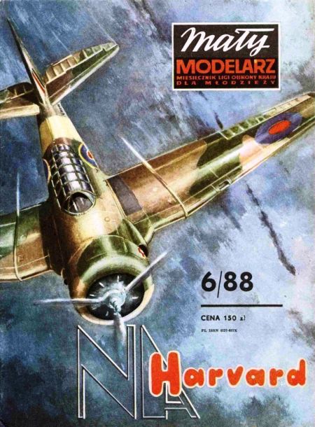 Maly Modelarz - 6/1988 - Учебно-тренировочный самолет North American T-6 Texan Mk.IIB magazine