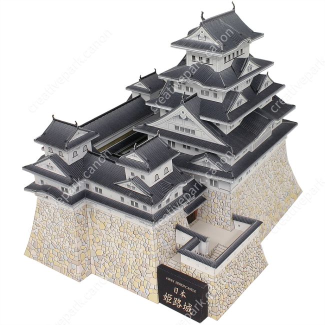 Замок Химэдзи, Япония. paper model