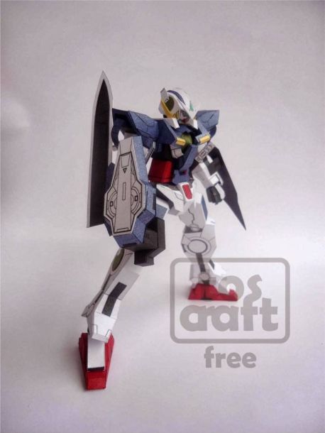 Робот GN-001 Gundam Exia (Gundam) paper model