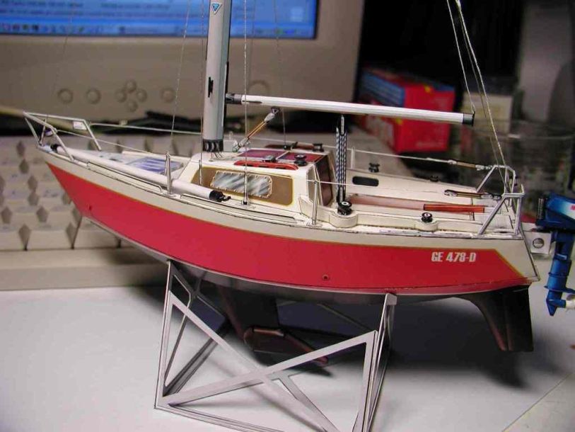 Яхта Via Cosi [1:40] paper model
