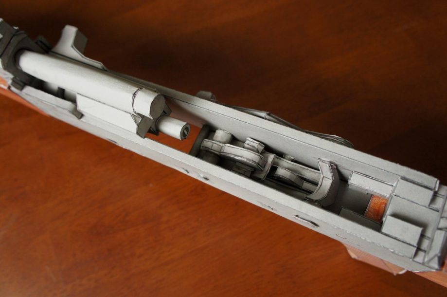 Автомат Калашникова модернизированный V2 paper model