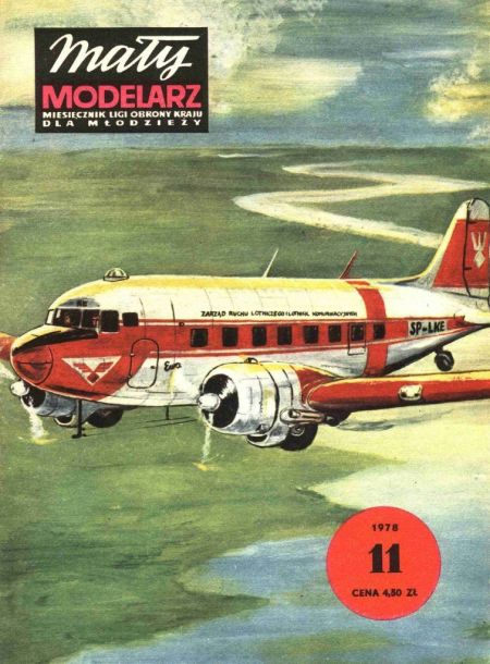 Maly Modelarz - 11/1978 - Военно-транспортный самолет Ли-2 magazine