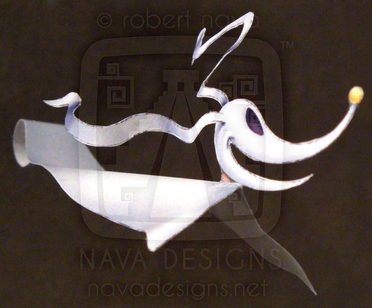 Костяные олени и Зеро (Кошмар перед Рождеством) paper model