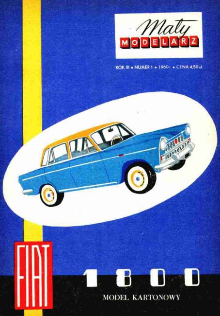 Maly Modelarz - 1/1960 - Автомобиль Fiat 1800 magazine