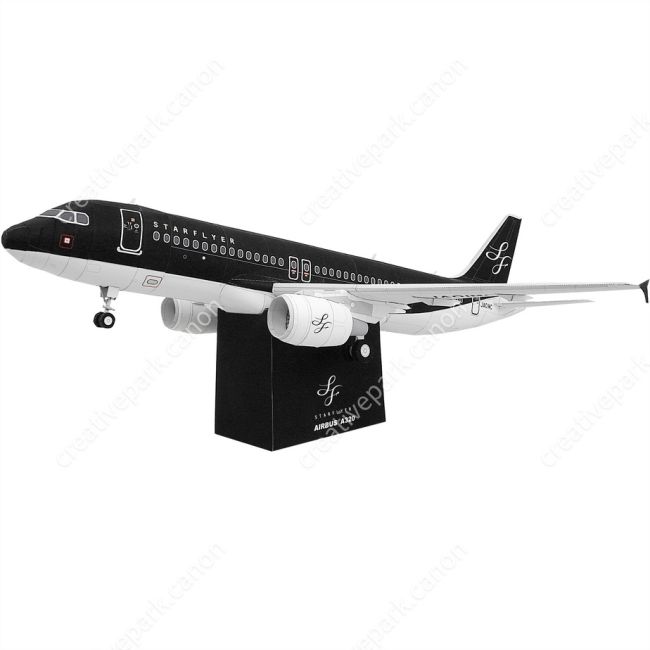 Самолёт STARFLYER AIRBUS A320 paper model