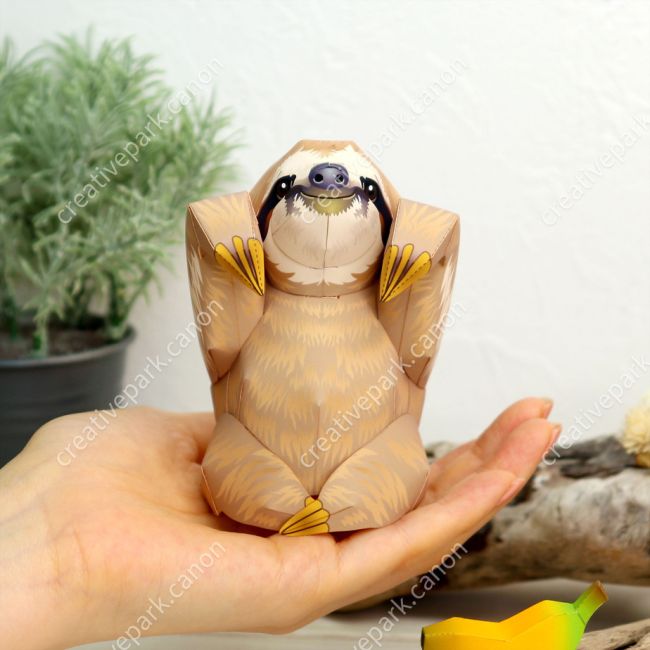 Ленивец paper model