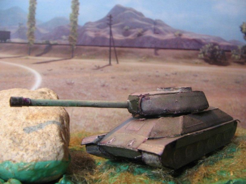 Танк ИС-6 paper model