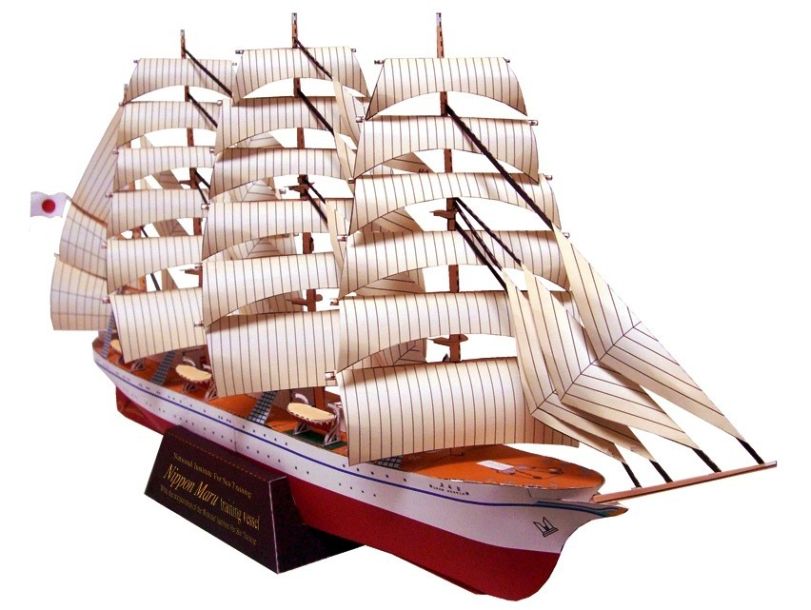 Барк Ниппон Мару / Nippon Maru paper model
